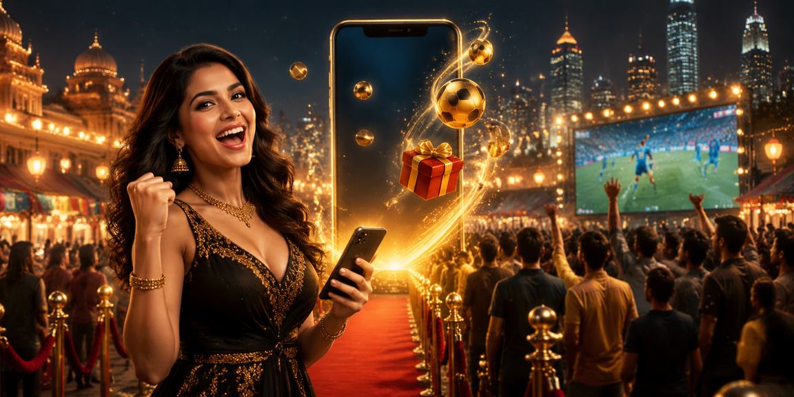 Indian cricket fan playing casino games on mobile